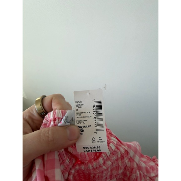 The Children's Place Little Girls Pink Gingham Dress – Size 10/12 – NWT - Picture 6 of 6